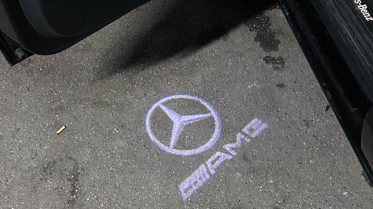 Mercedes led logo